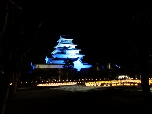 会津鶴ヶ城ライトアップ